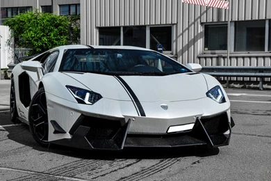 Car White Lamborghini Aventador Wallpapers