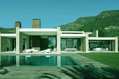Beautiful Architecture House Swimming Pool Design Wallpapers ...