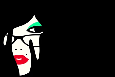 Download Wallpapers 2560x1440 Girl, Face, Makeup, Minimalism ...