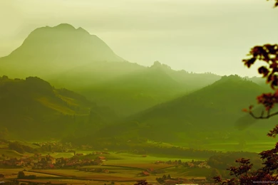 Download 1366x768 Epic Mountain Landscape Wallpapers