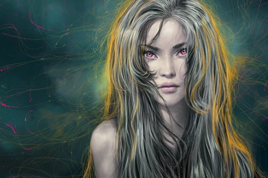 Hot Blonde Girl Face