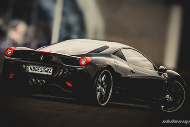 Ferrari 458 Black Wallpapers