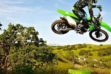 Kawasaki Motocross Jump iPhone 5 Wallpapers / IPod Wallpapers HD ...