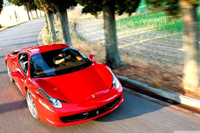 Cars Ferrari 458 Countryside Free Wallpapers ~ Cars For HD 16:9 ...