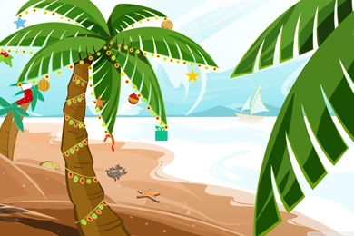 Tropical Christmas HD Desktop Wallpapers : Widescreen : High ...