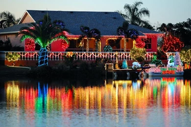 Christmas Lighting Displays With A Theme