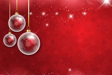 Shiny Christmas Backgrounds With Baubles Vector