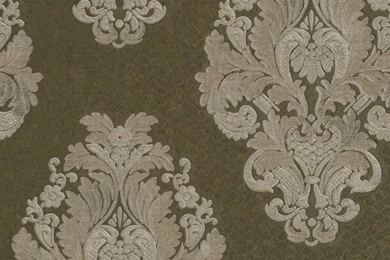 Olive Traditional Damask Wallpapers   Interior Home Decor