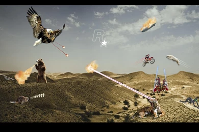 Desert Rockstar Games Logos Wallpapers