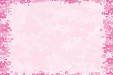 Pink Floral Borders