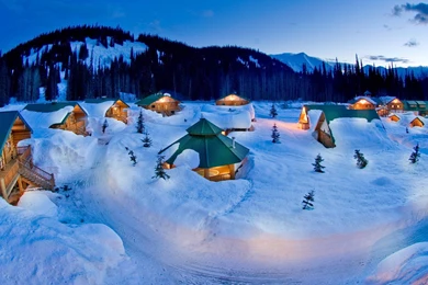 Norway Winter Cabin   Wallpaper.