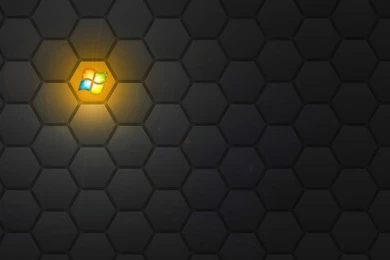 Windows Logo In A Honeycomb Pattern Wallpapers