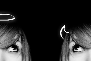 RePin Image: Demon And Angel Love Devil On Pinterest