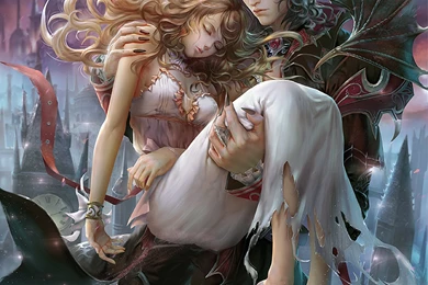 Love Couple Angel Devil Beautiful Girl Boy Game Wallpapers ...