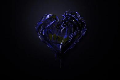 Abstract Blue Hearts Wallpapers