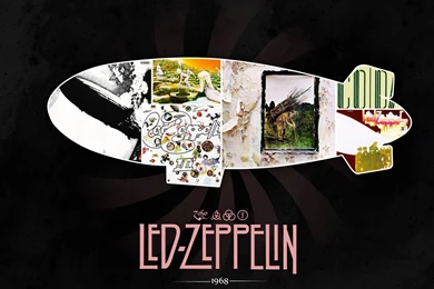 Led Zeppelin Rock Classic Album Art Airship Robert Plant Jimmy ...
