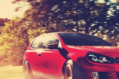 640x1136 Red Golf GTI Drift Iphone 5 Wallpapers