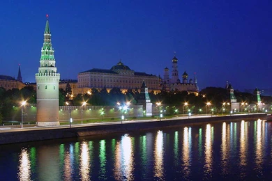 Moscow Night View Wallpapers