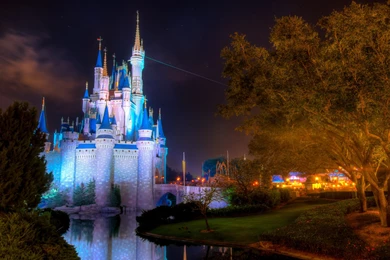 Cinderella's Castle At Night, Magic Kingdom, Walt Disney World ...