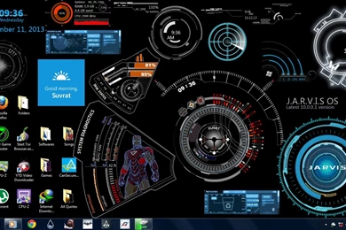 DeviantArt: More Like JARVIS + Iron Man : Red Wallpapers By Edreyes