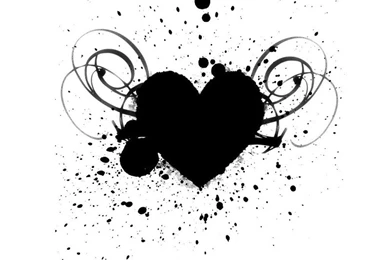 Black And Red Heart Wallpapers