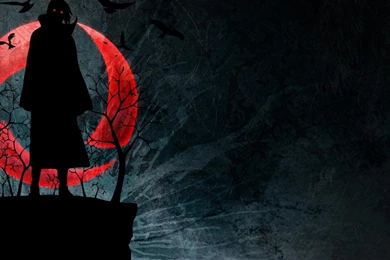 Naruto Uchiha Itachi Sharingan Figure Night