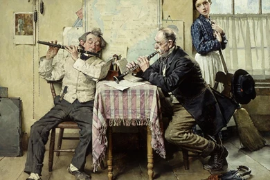 My Free Wallpapers   Artistic Wallpapers : Norman Rockwell   Love Song