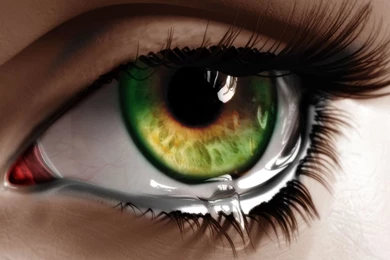Beautiful Green Eye With Tears, Digital art, 1920x1080 HD ...