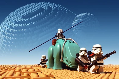 Lego Stormtroopers iPad 1 & 2 Wallpapers