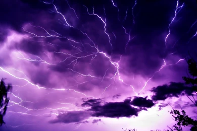 Purple Lightning Normal 1 WallpaperSuggest.com