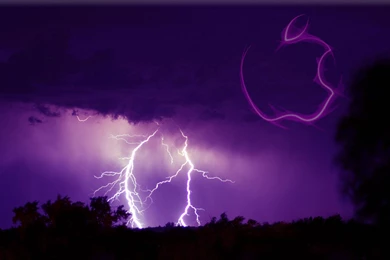 Lightning Hd Purple Wallpaper.