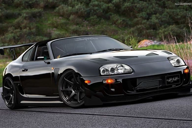 Awesome Black Racing Toyota Supra Wallpapers Wi