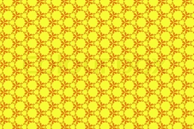 Seamless Wallpapers Pattern On The Yellow Backgrounds