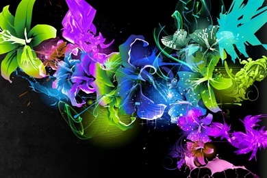 Neon Flower Wallpapers