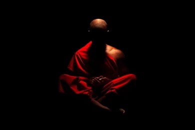 Monk Martial Arts Meditation Black Backgrounds Shaolin Wallpapers ...