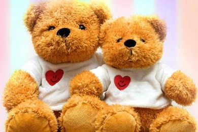 VALENTINE TEDDY BEARS WALLPAPER   (