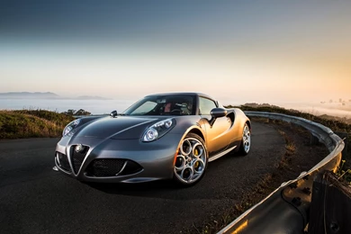 2015 Alfa Romeo 4C Silver Wallpapers