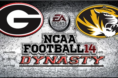 NCAA Football 14 Dynasty Mode Week 7 Georgia Bulldogs Vs Missouri ...