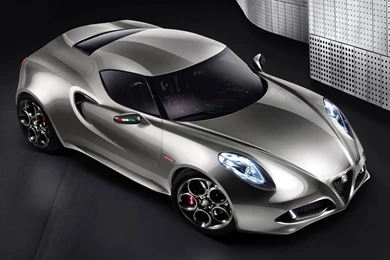 Alfa Romeo 4C Concept Top View Desktop Wallpapers