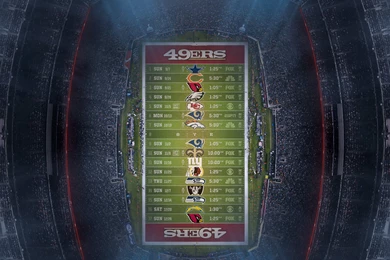 San Francisco 49ers 2014 NFL Schedule Wallpapers