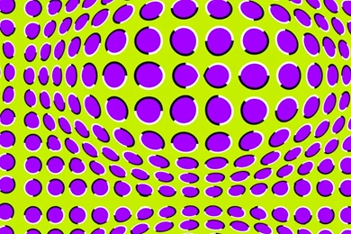 Cool Moving Circles Optical Illusion