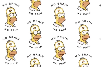 Homer Simpson No Brain No Pain Ask.fm Backgrounds   Cartoon Wallpapers