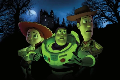 Buzz Lightyear Woody And Jessie In The Dark Desktop Wallpapers ...