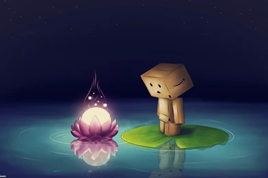 Download The Lilly Pad Danbo Wallpaper, Lilly Pad Danbo iPhone ...