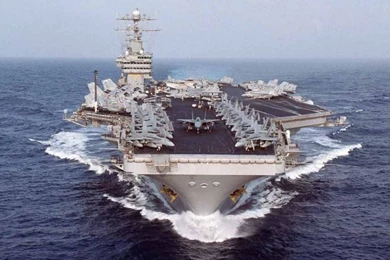 US Navy Aircraft Carrier USS 'Dwight D. Eisenhower' Free Desktop ...