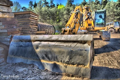 Geparkter Bagger Wallpaper, ECards Und Bildschirmschoner Lens ...