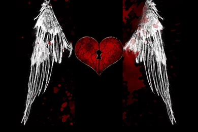 Wallpapers Heart Wth Wings And The Free Gothic 1024x768