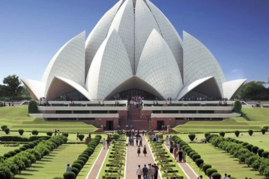 Lotus Temple Modern Architecture India HD Wallpapers Widescreen ...