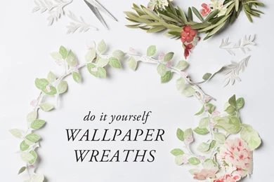 Make A Spring Wreath From Laura Ashley Wallpapers