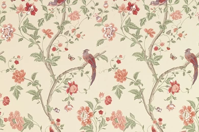 Summer Palace Cranberry Wallpapers At Laura Ashley
